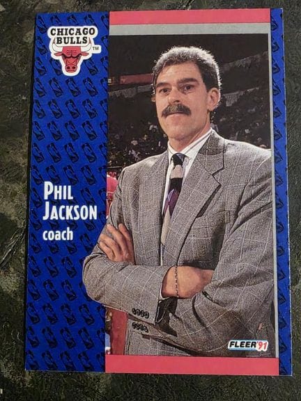 NBA, FLEER trading card, 1991, Phil JACKSON, No. 2