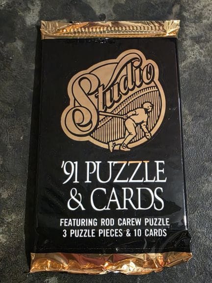 BASEBALL, pack of 10 trading cards + 3 puzzle card