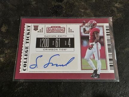 NFL FOOT US，萨维昂·史密斯（Savion SMITH）收藏卡，附亲笔签名