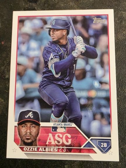 BASEBALL, carte à collectionner Ozzie ALBIES, Atla