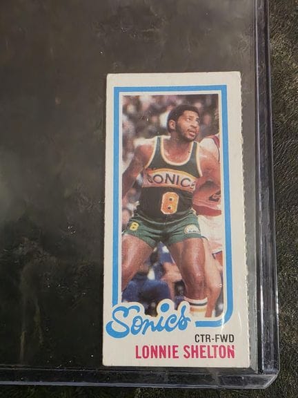 篮球，TOPPS 1980年迷你收藏卡，洛尼·谢尔顿