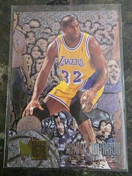 NBA, MAGIC JOHNSON, carte à collectionner par FLEE