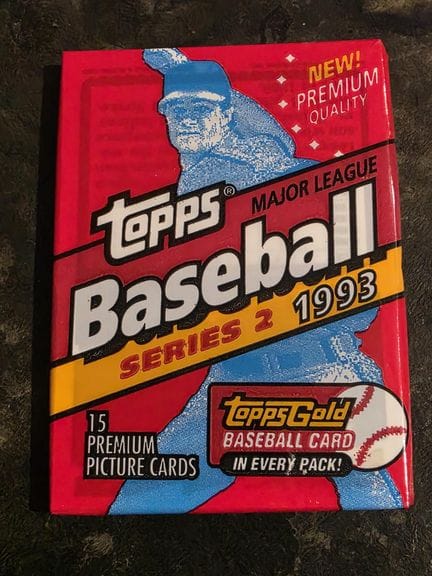 BASEBALL, pack of 15 Series 2 trading cards by TOP