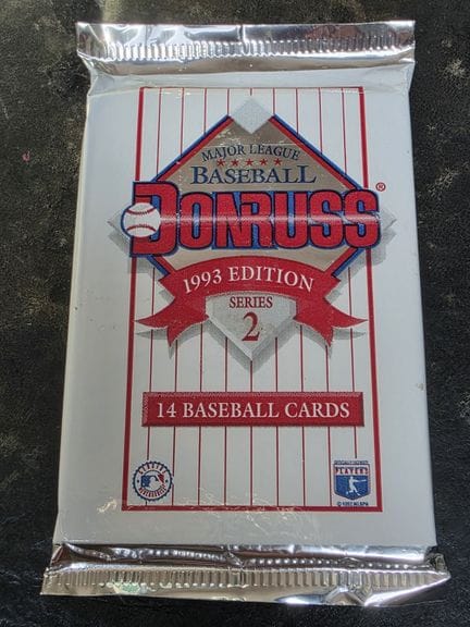 BASEBALL, pack of 14 trading cards, Major League S