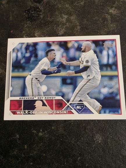 棒球，收藏卡  TOPPS 2023年《Brewers Get Rowdy》系列