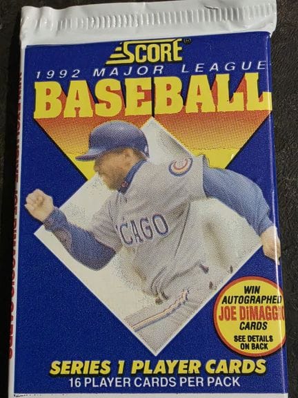 BASEBALL, pack of 16 trading cards, Series 1 Major