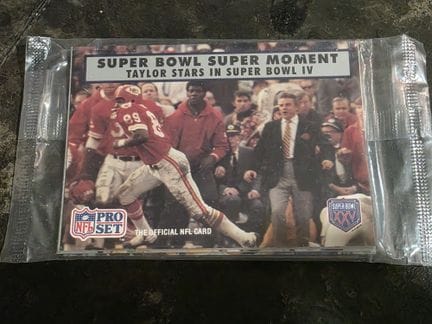 NFL FOOT US，收藏卡包，PRO SET出品的“超级碗精彩瞬间”系列