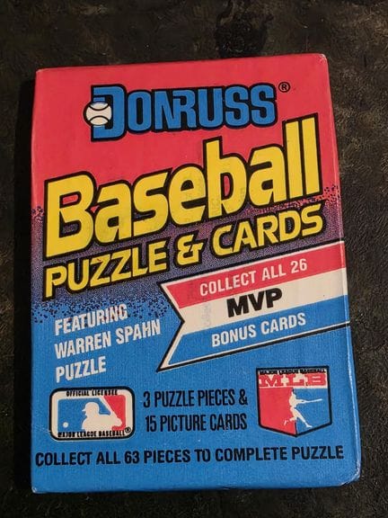 BASEBALL, pack of 15 trading cards + 3 puzzle card