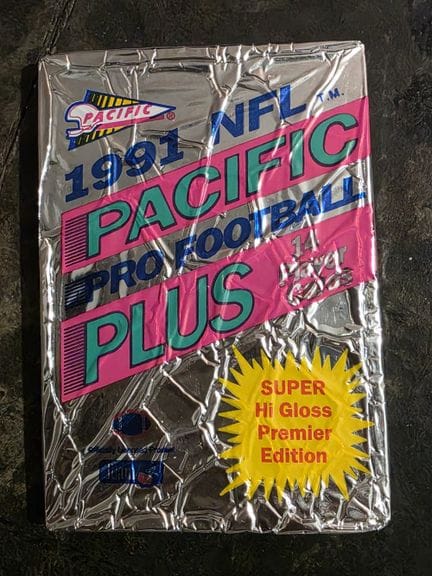 NFL FOOT US, pack of 14 trading cards, 1991 season