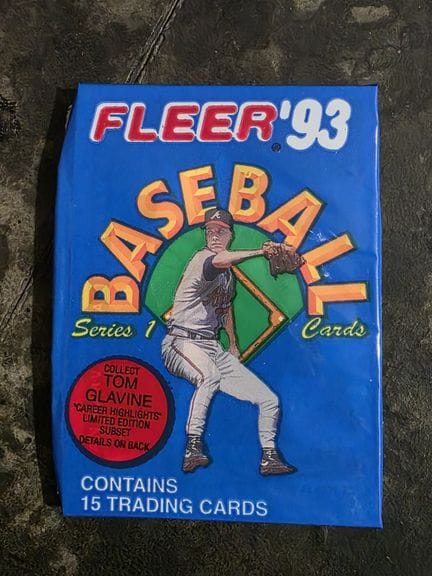 BASEBALL, pack of 15 trading cards, Series 1, by F