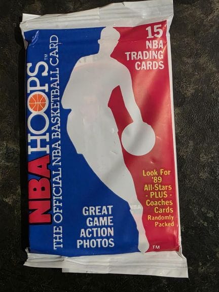 NBA, pack of 15 trading cards by HOOPS 1989