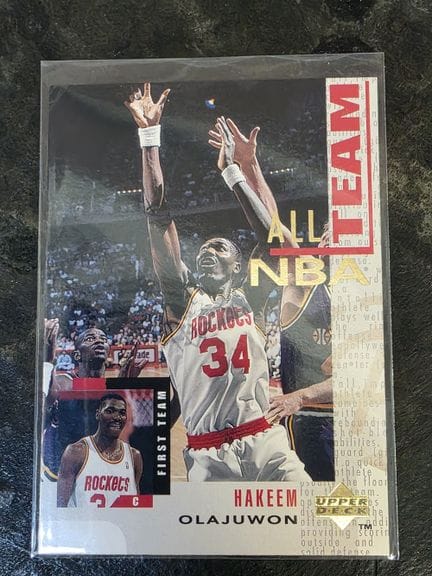 NBA, HAKEEM OLAJUWON, 1994 Upper Deck trading card