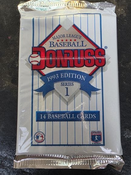 BASEBALL, pack of 14 trading cards, Major League S