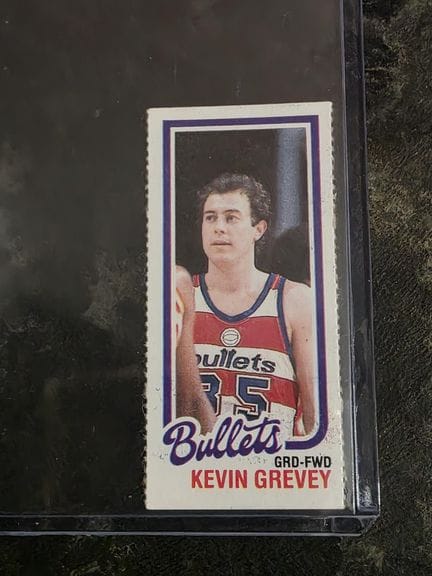 BASKETBALL, 1980 TOPPS mini trading card, Kevin GR