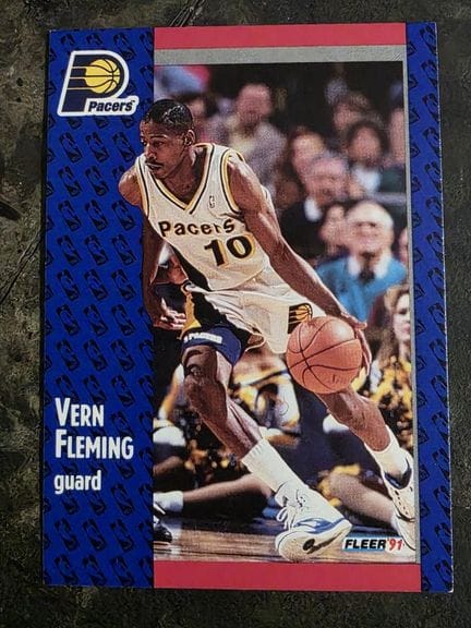 NBA, carte à collectionner par FLEER, 1991, Vern F