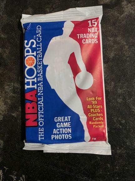 NBA, pack of 15 trading cards by HOOPS 1989