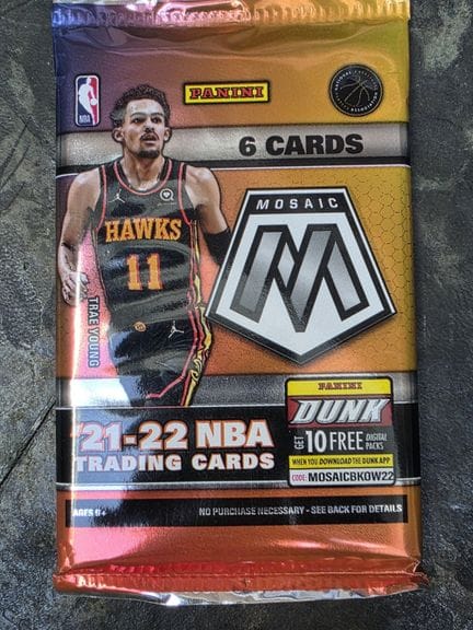 NBA, paquet 6 cartes à collectionner par PANINI, 2