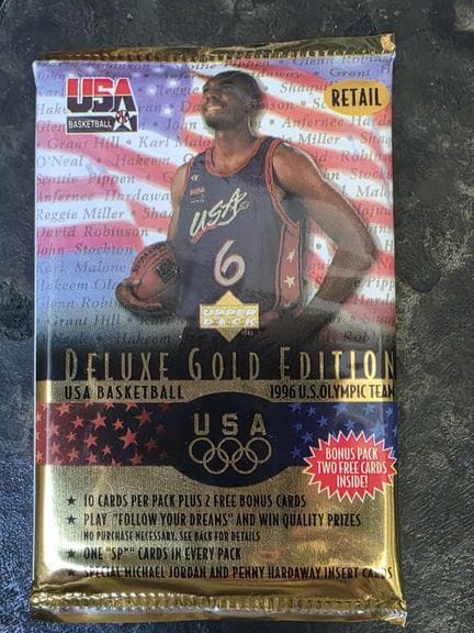 NBA, paquet de 10 cartes à collectionner DELUXE GO