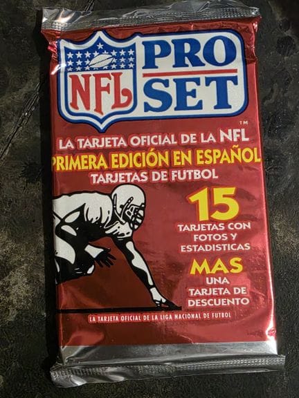 NFL FOOT US, pack of 15 trading cards by PRO SET, 