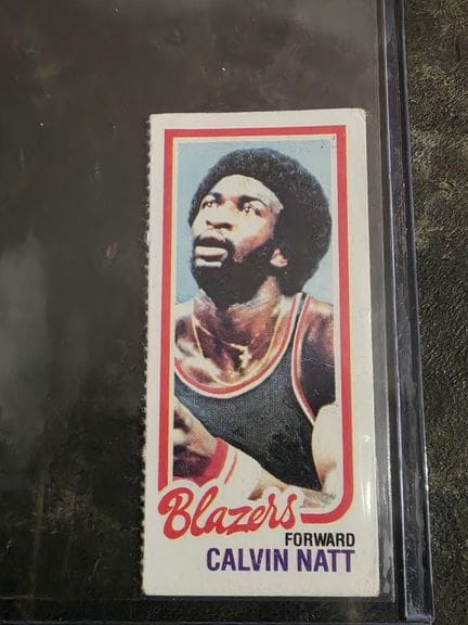 篮球，TOPPS 1980年迷你收藏卡，卡尔文·纳特