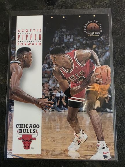 NBA, Scottie PIPPEN, collectible card by SKYBOX, 1