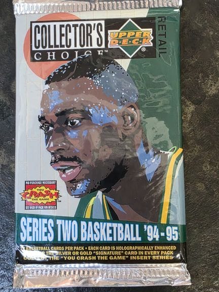 NBA, 12-card pack of "Collector's Choice" trading 