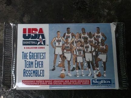 NBA，《有史以来最伟大的球队》，SKYBOX 1992年发行的8张收藏卡套装