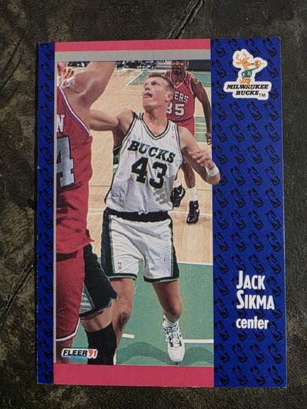 NBA, FLEER trading card, 1991, Jack SIKMA, No. 120