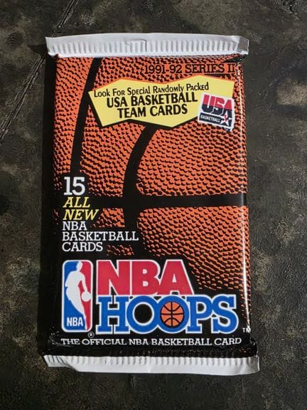NBA，HOOPS出品的15张收藏卡套装，1991年