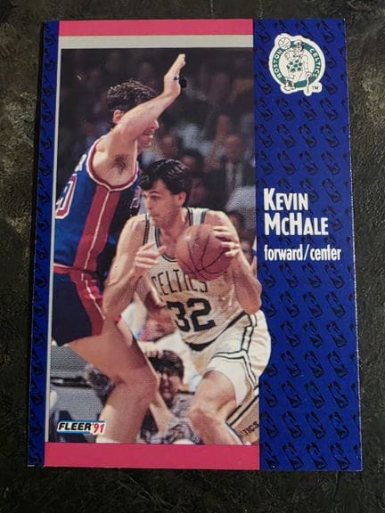 NBA，FLEER公司发行的收藏卡，1991年，凯文·麦克海尔，编号13