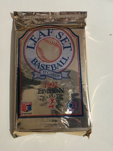 BASEBALL LEAF SET, paquet de 15 cartes à collectio