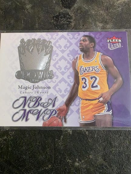 NBA, MAGIC JOHNSON, carte à collectionner par FLEE