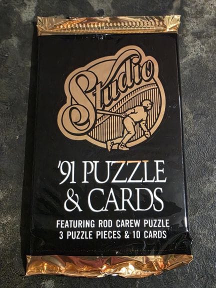 BASEBALL, pack of 10 trading cards + 3 puzzle card