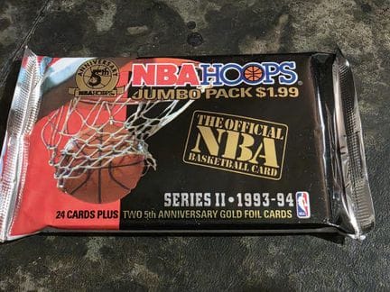 NBA, Jumbo Pack of 26 trading cards, Series II by 