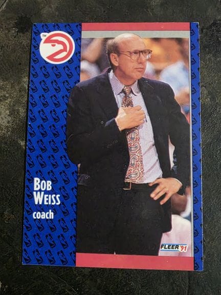NBA，FLEER公司发行的收藏卡，1991年，鲍勃·韦斯，第5号