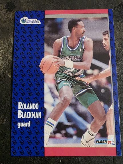 NBA，FLEER公司发行的收藏卡，1991年，罗兰多·布莱克曼，编号43