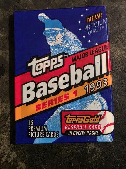 BASEBALL, pack of 15 Series 1 trading cards by TOP