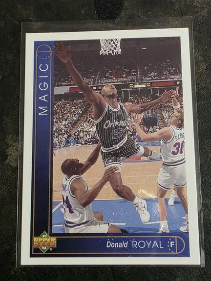 NBA, Donald ROYAL, 1993 trading card by UPPER DECK