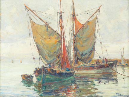 André BERONNEAU (1886-1973)
"Tartanes par temps gr