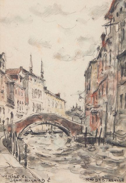 Jean RIGAUD (1912–1999)
“Venice, Rio Di S. Alvise”