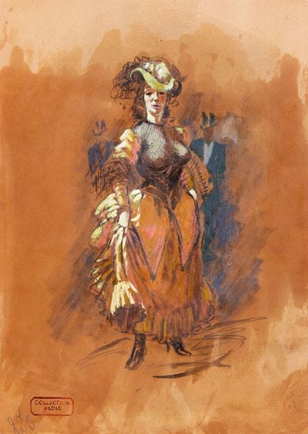 Constantin GUYS (1802–1892)
"The Dancer"
Mixed med