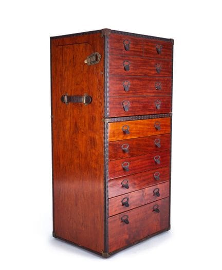 BAR CABINET
Opens to reveal a mirror on the upper 