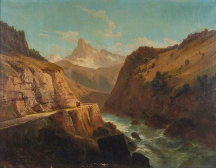 GODCHAUX
"Figures on the Path Above the River"
Oil
