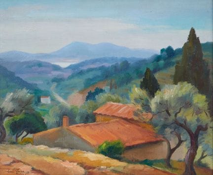 Louis SUIRE (1899-1987)
"Hameau dans le Var"
Huile