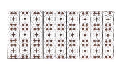 FRENCH WORK, 1950
Set of three grilles
Made of par