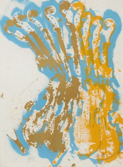 ARMAN (1928–2005)
"Violins." 1979
Color silkscreen