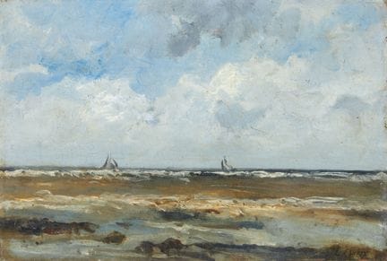 Léonce CHABRY (1832-1882)
"Les voiliers"
Huile sur