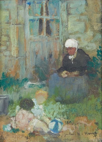 Jules René HERVE (1887-1981)
"Personnages devant l