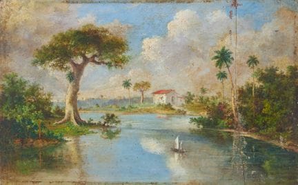 Philippe CHARTRAND DUBOIS (1825-1889)
« Paysage cu
