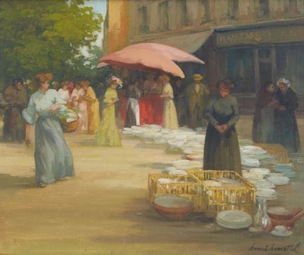 Henri HOURTAL (1877–1944)
"Edgar Quinet Market, Pa